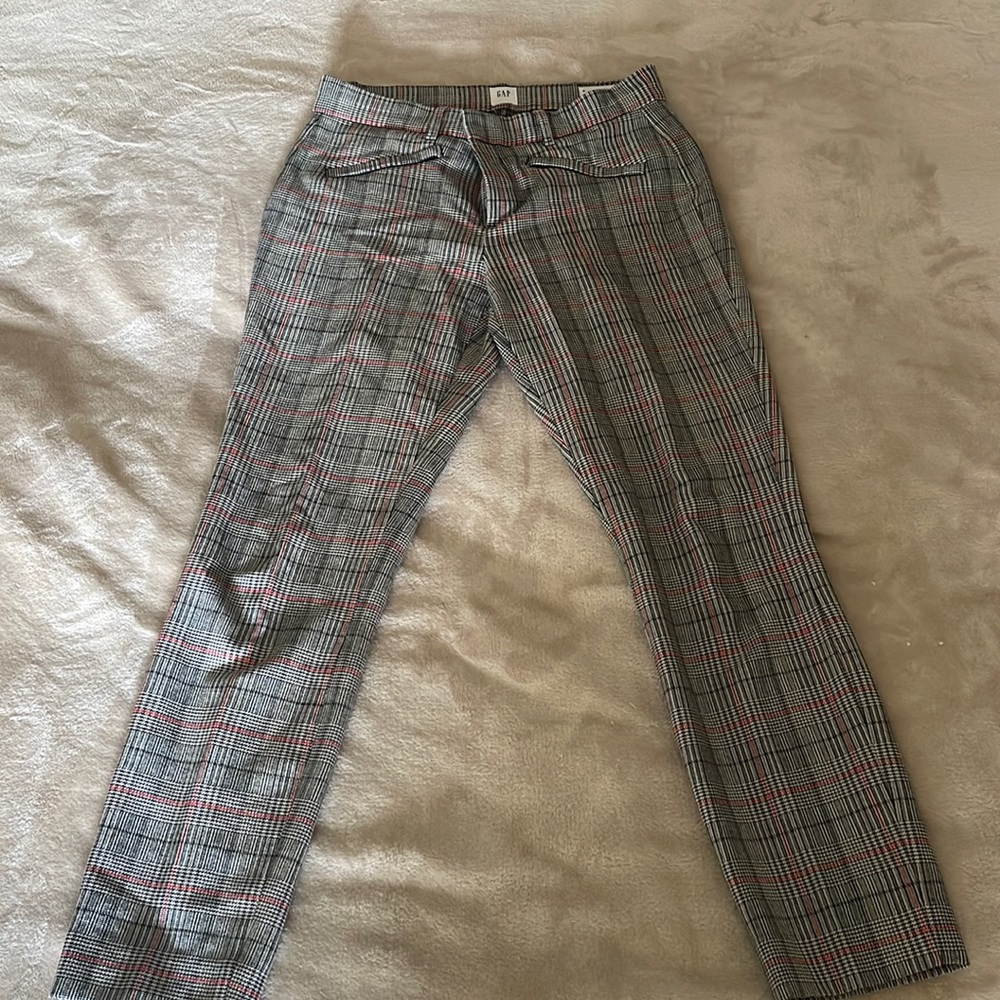 Gap pants cropped, sz. 4 price of wales check
